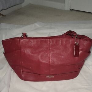 Coach Chic Red Tote Bag